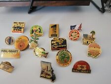 Lot Of 17 Vtg Collectible Walmart Lapel Pins picture