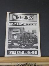 Finelines 1/4' scale Fine Lines Magazine 1972 May All Shay Issue picture