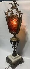 Antique Iron Stained Glass French Lantern picture
