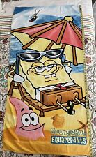Nickelodeon Sponge Bob Squarepants Beach Towel 2003 Classic Patrick Plankton Fun picture