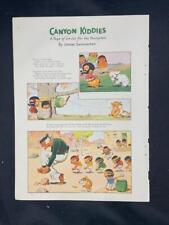 Magazine Ad - 1937 - James Swinnerton Cartoon Page - Canyon Kiddies picture