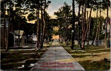 Seaside OR Shell Road Towards Ocean Pacific Novelty Co c1910s A postcard EP3 picture