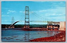 Maine Deer Isle Bridge Eggemoggin Teach Coastal Landmark Chrome Postcard picture