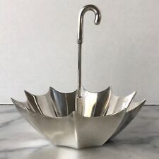 TIFFANY & CO. MAKERS solid STERLING SILVER handled UMBRELLA DISH #26051 AG925 picture