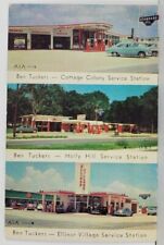 Ben Tucker's Standard Oil Svc Stations Ormond Bch Daytona Holly Hill Postcard Q3 picture