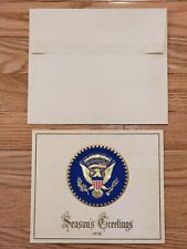 *RARE*  1958 President Dwight D. Eisenhower Official White House Christmas Card picture