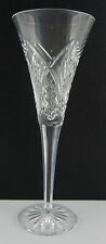 Lot Set of 5 Waterford Crystal Flute Glasses Checkered Raised 9 Inch picture