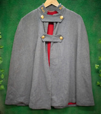 Vintage BRUCKS NURSES APPAREL Wool Gray Cape Cloak Red Lining Military War picture