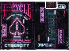 Cyberpunk Cyber City Bicycle Playing Cards Poker Size Deck USPCC Custom Limited picture