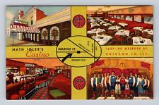 Chicago IL-Illinois, Math Igler's Casino, Advertising, Vintage Souvenir Postcard picture