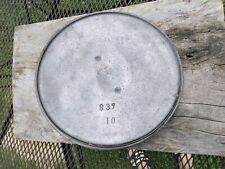 Antique ERIE Cast Iron No. 10 Flat Bottom Kettle Dutch Oven Lid 839 pre-Griswold picture