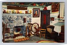 Blue Mounds WI-Wisconsin, Little Norway, Kitchen, Antique, Vintage Postcard picture