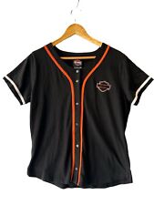 Genuine Harley-Davidson Women’s Baseball Buttoned Shirt Colonial Virginia XL picture