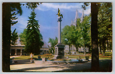c1960s Sea Gull Monument Temple Square Salt Lake City Utah Vintage Postcard picture