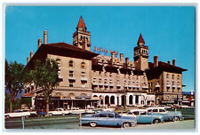 c1960's Cars Parked at The Antlers Hotel, Colorado Springs Colorado CO Postcard picture