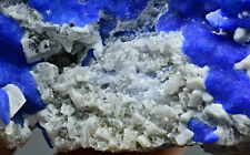 294 Gm Bright Blue Color Fluorescent Hackmanite With Forsterite Crystals &Pyrite picture