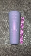 New Starbucks Cold Cup Tumbler Winter Holiday Icy Lilac Studded 24oz Venti 2021 picture