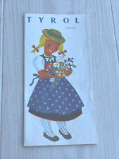 Tyrol Austria Vintage Travel Brochure Guide Booklet Clothing Attire picture