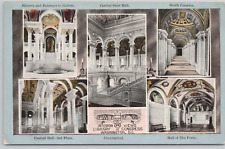 Washington DC Library Of Congress Interior Views Divided Back Postcard picture