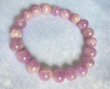 10 mm Natural Purple Kunzite Crystal Beaded Bracelet / Gift for Special One picture