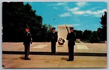 Arlington National Cemetery Virginia Tomb Of Unknown Chrome Cancel WOB Postcard picture