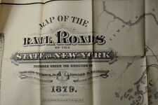 1879 New York State Railroad Map picture