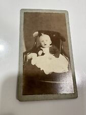 ANTIQUE 1900’s CDV LITTLE GIRL IN DRESS ROCHESTER, MINN. picture
