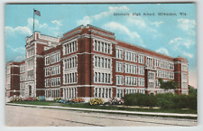 Postcard Vintage Riverside High School in Milwaukee, WI picture