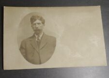 Real Photo Postcard RPCC 1880s  Gentelman Could Be A Coal Miner Or A Gun Slinger picture