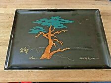 COUROC - Monterey Cypress Collectable Serving Tray, Rare, Signed picture