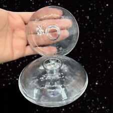 Clear Dome Glass Dimpled Round Candle Holders Made In Finland Glass Votive picture