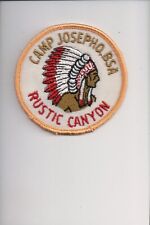 Camp Josepho Rustic Canyon patch (Yellow) picture
