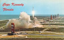 Cape Canaveral Florida NASA Titan Rocket Launch Air Force FL Vtg Postcard C9 picture