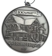 Holland Hospital 100 Years Pewter Christmas Ornament picture