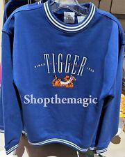 2024 Disney Winnie The Pooh Tigger Since 1966 Blue Embroidered Sweatshirt XS picture