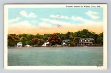 Winona Lake IN-Indiana, Summer Homes on Winona Lake, Vintage Postcard picture