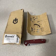 Gerber Zilch Drab Red Folder Knife Liner lock - Open Box picture
