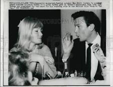 1960 Press Photo Actress May Britt & Laurence Harvey at Party picture