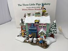 Danbury Mint The Three Little Pigs Bakery Disney Winter Wonderland Complete Box picture