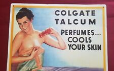 Metal Colgate Talcum Powder Advertising Sign picture