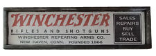 Winchester Rifles And Shotguns Vintage Wooden Store Sign Sales New Haven RARE picture