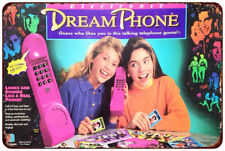 1991 Dream Phone board game Vintage LOOK reproduction METAL SIGN picture