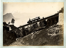 Switzerland, Righi Switzerland. Vintage Albumen Print. 18x24 Albumin Print   picture