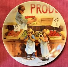 1985 Edwin M. Knowles China Co “Fringe Benefits” Collector's Plate with COA New picture