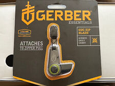 Gerber Essential GDC Zip Blade Pocket Knife Gray & Black Very Clean picture