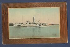 Steamer MAYFLOWER (creases), Nantucket Beach Line - Postmark Gorham ME, 1918 picture