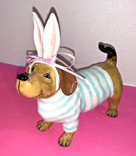 NEW Blue Sky EASTER BUNNY DACHSHUND DOG 2021 picture