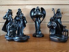 PartyLite Nativity Holy Night Lot Shepherds Kings Angel Bronze Tealight Candle picture
