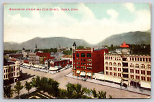 Ogden UT-Utah, Washington Avenue And 25th Street, Landscape, Vintage Postcard picture