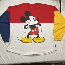 Disney Spirit Jersey | Size XL | Mickey Mouse Colorblock 90s Vibes College EUC picture